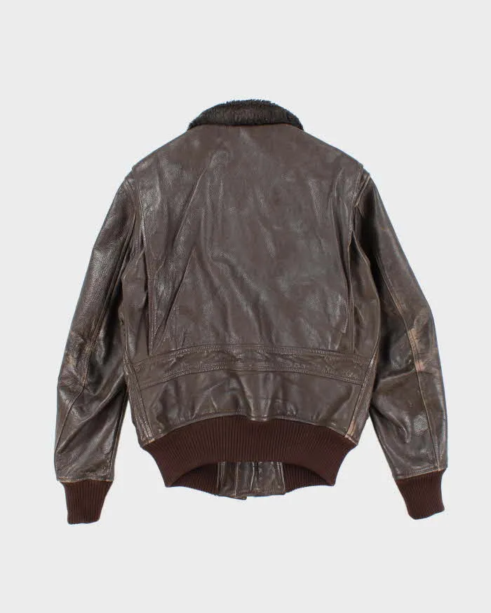 70s Vintage US Navy G-1 Leather Flight Jacket - Medium sold by Rokit product image thumbnail 2