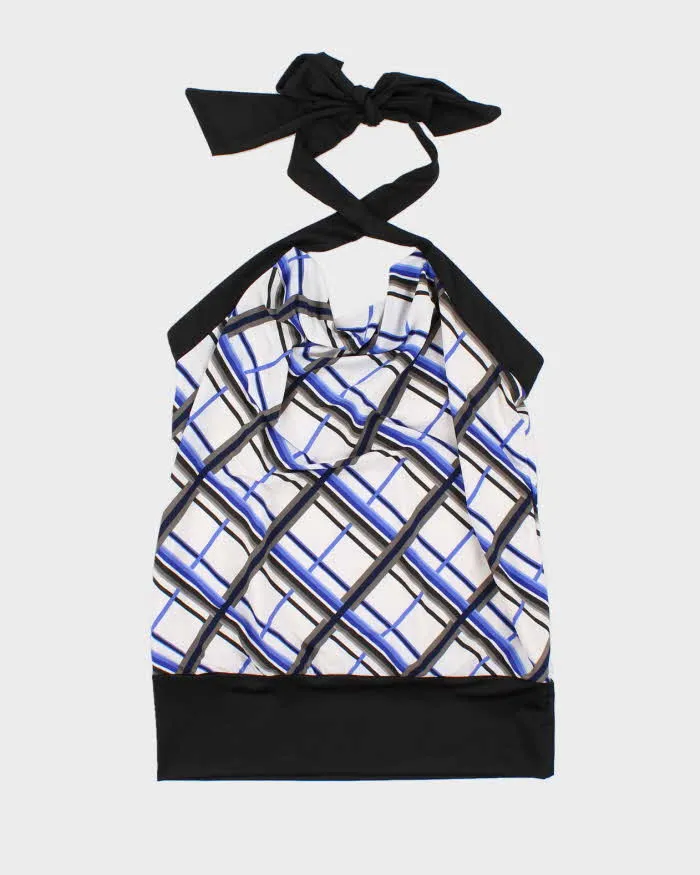 Vintage Y2k 00s Le Chateau Cowl Neck Crossover Halter Neck Top - XS sold by Rokit