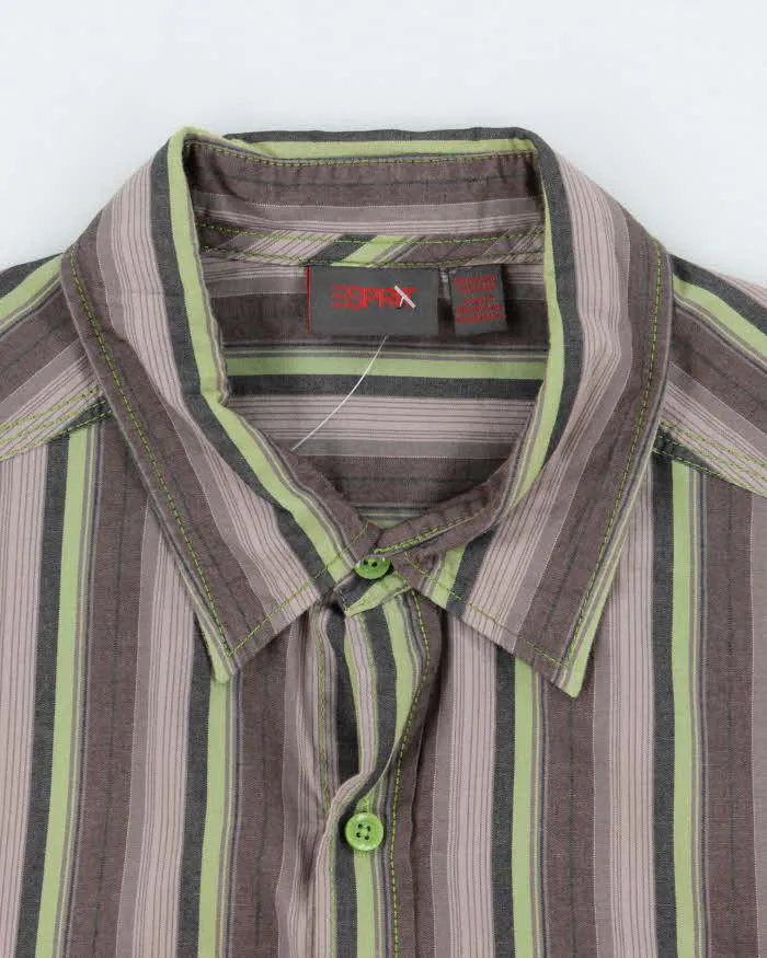 Vintage Y2K Esprit Striped Oversized Button Up Shirt - L sold by Rokit product image thumbnail 5