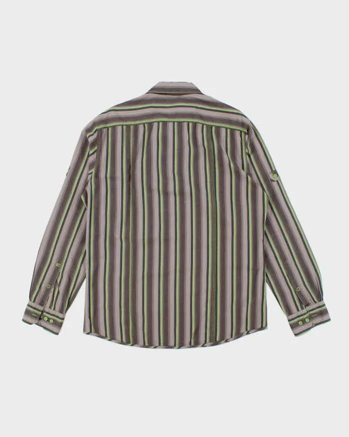Vintage Y2K Esprit Striped Oversized Button Up Shirt - L sold by Rokit product image thumbnail 2
