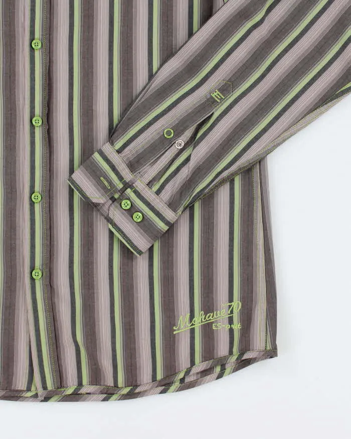 Vintage Y2K Esprit Striped Oversized Button Up Shirt - L sold by Rokit product image thumbnail 4