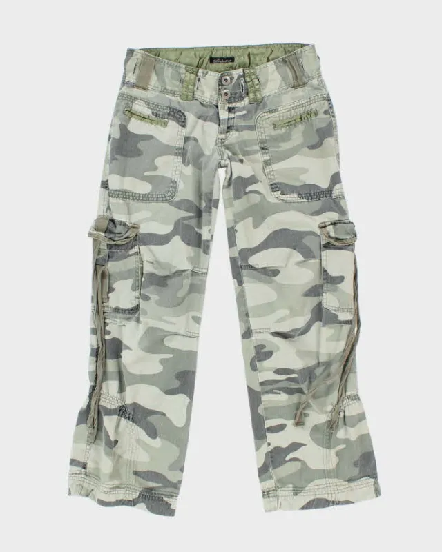 Vintage Y2k 00s Seduction Camouflage Cropped Trousers - W29 L27 sold by Rokit