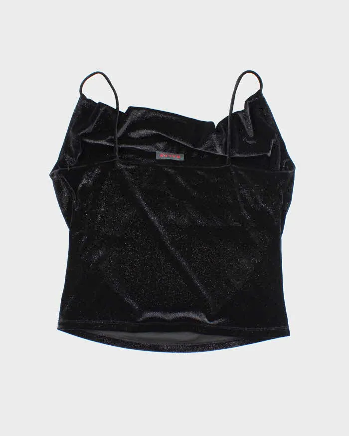 Vintage Y2k 00s Ralph Lauren Velvet Sparkly Cowl Neck Cami - M sold by Rokit product image thumbnail 2