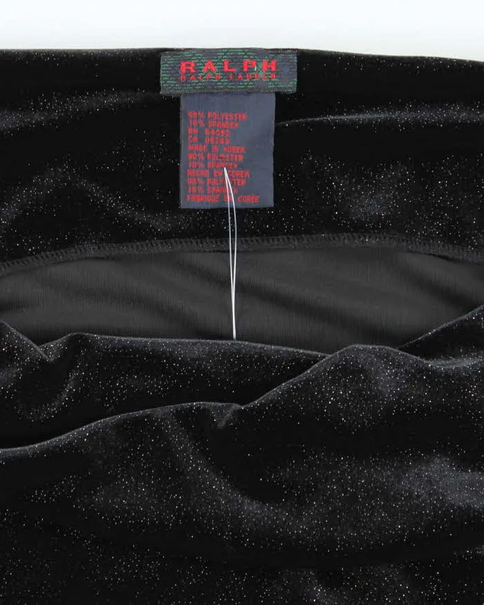 Vintage Y2k 00s Ralph Lauren Velvet Sparkly Cowl Neck Cami - M sold by Rokit product image thumbnail 5