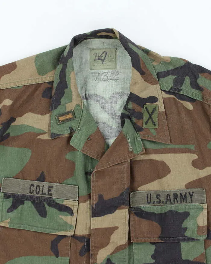 90s Vintage US Army Woodland BDU Jacket - Large sold by Rokit product image thumbnail 3