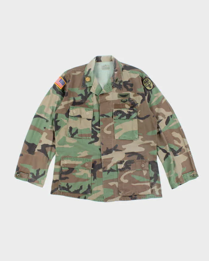 90s Vintage US Army Woodland BDU Jacket - Large sold by Rokit