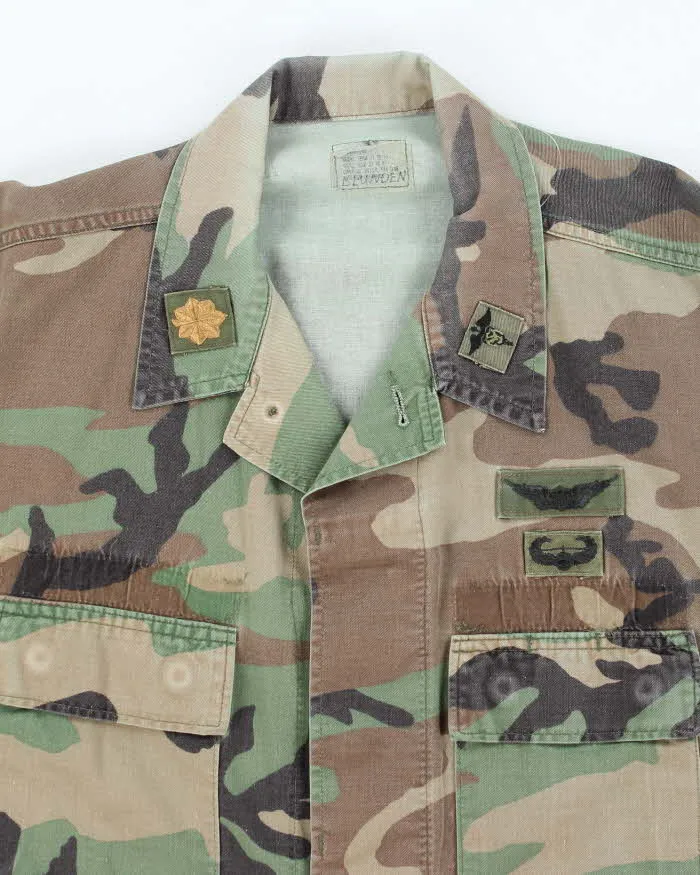 90s Vintage US Army Woodland BDU Jacket - Large sold by Rokit product image thumbnail 3