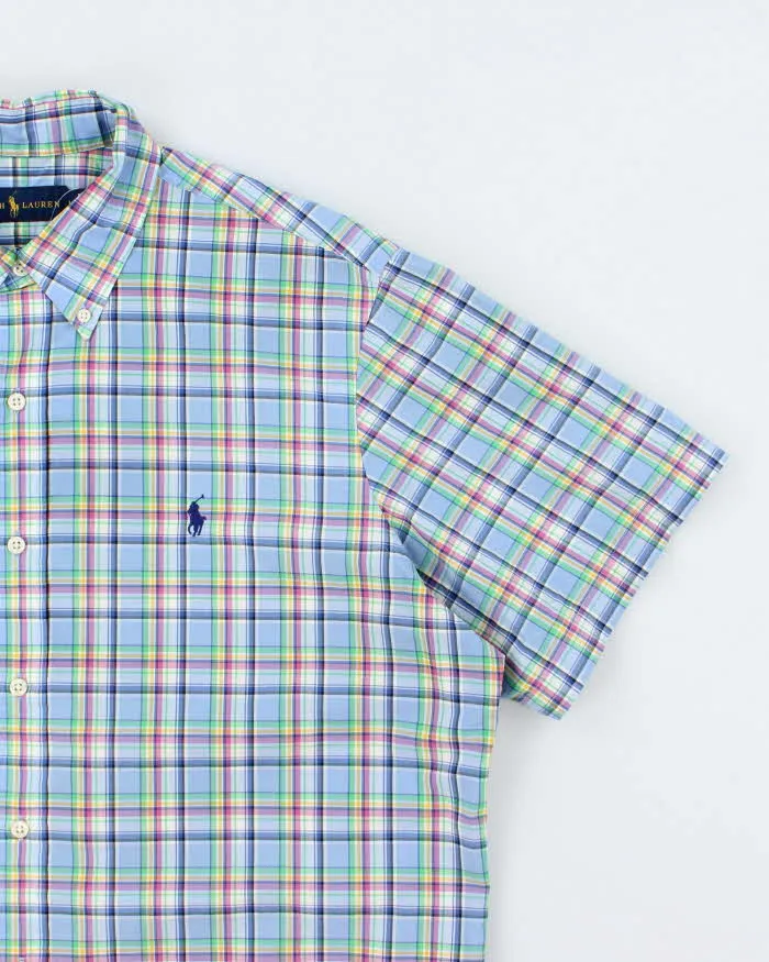 Vintage Y2K Ralph Lauren Check Short Sleeve Button Up Shirt - L sold by Rokit product image thumbnail 4
