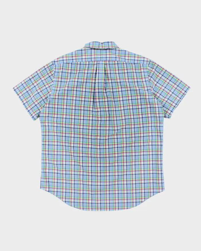 Vintage Y2K Ralph Lauren Check Short Sleeve Button Up Shirt - L sold by Rokit product image thumbnail 2