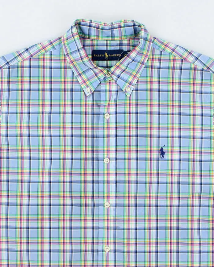 Vintage Y2K Ralph Lauren Check Short Sleeve Button Up Shirt - L sold by Rokit product image thumbnail 3
