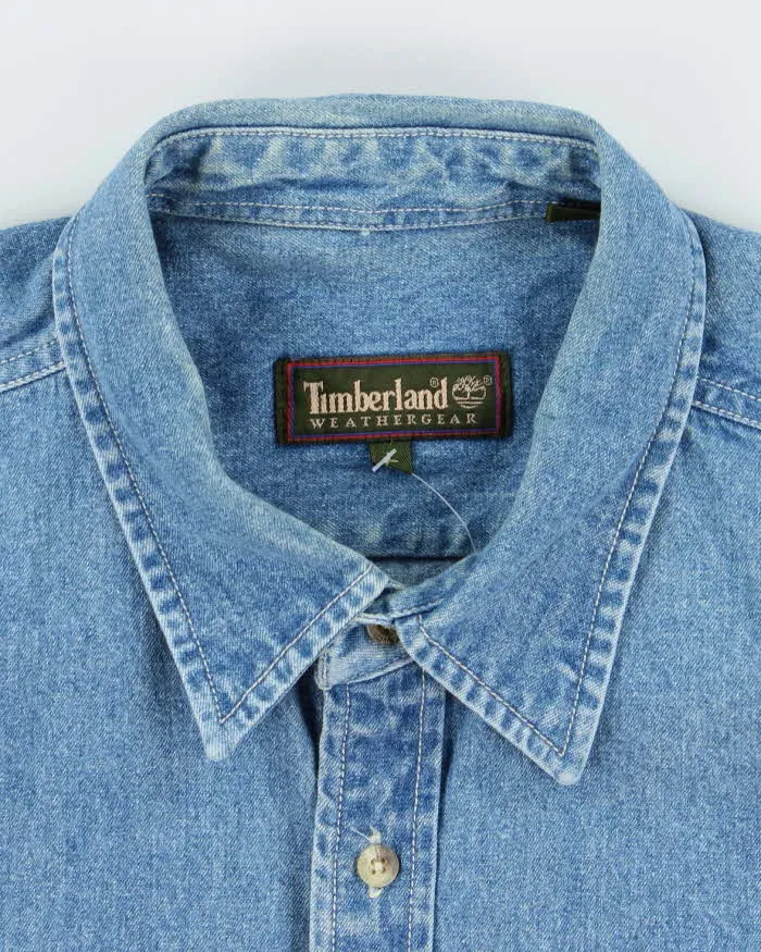 Vintage Timberland Oversized Denim Shirt - L sold by Rokit product image thumbnail 5