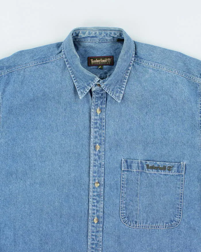 Vintage Timberland Oversized Denim Shirt - L sold by Rokit product image thumbnail 3