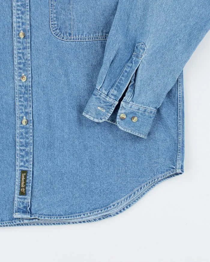 Vintage Timberland Oversized Denim Shirt - L sold by Rokit product image thumbnail 4