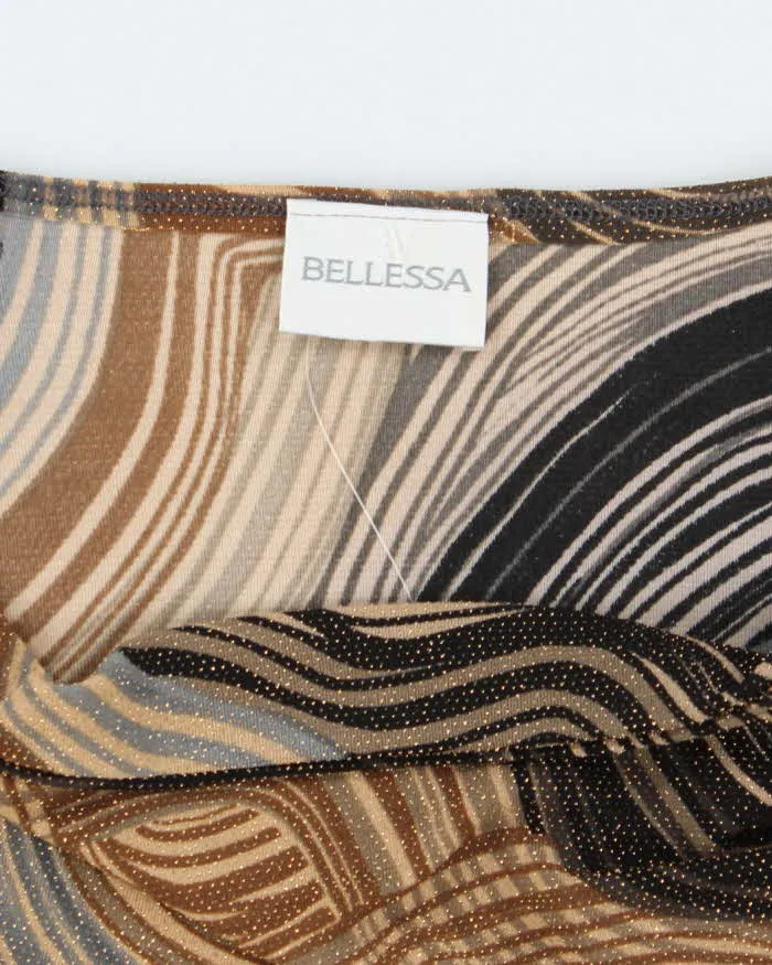 Vintage 90s Bellessa Sparkly Cowl Neck Top - L sold by Rokit product image thumbnail 5