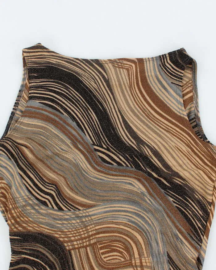 Vintage 90s Bellessa Sparkly Cowl Neck Top - L sold by Rokit product image thumbnail 4