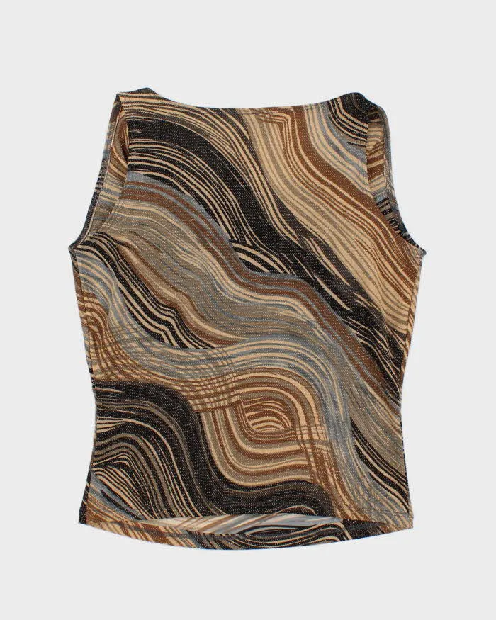 Vintage 90s Bellessa Sparkly Cowl Neck Top - L sold by Rokit product image thumbnail 2