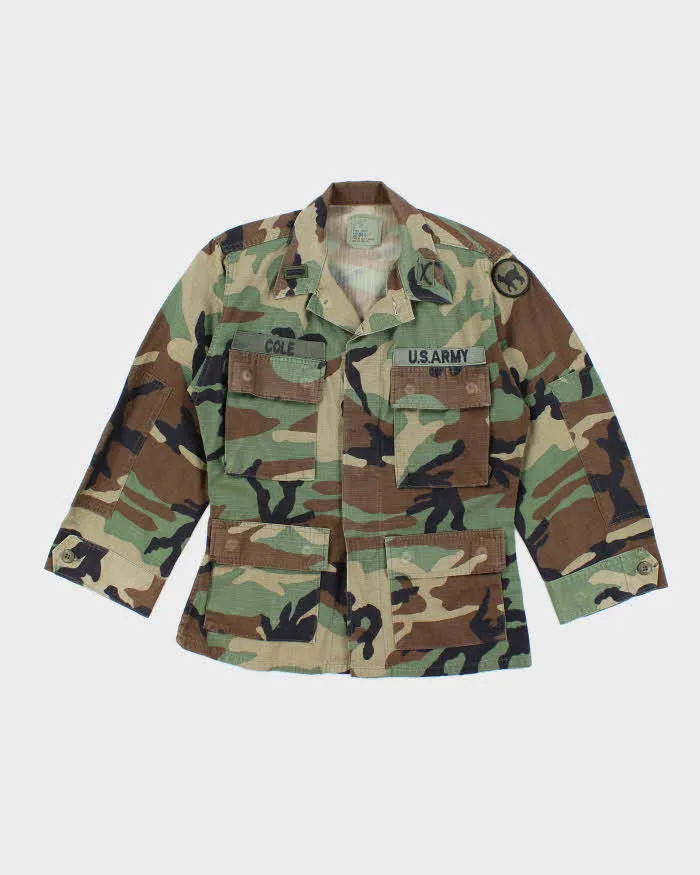 90s Vintage US Army Woodland BDU Jacket - X-Small sold by Rokit
