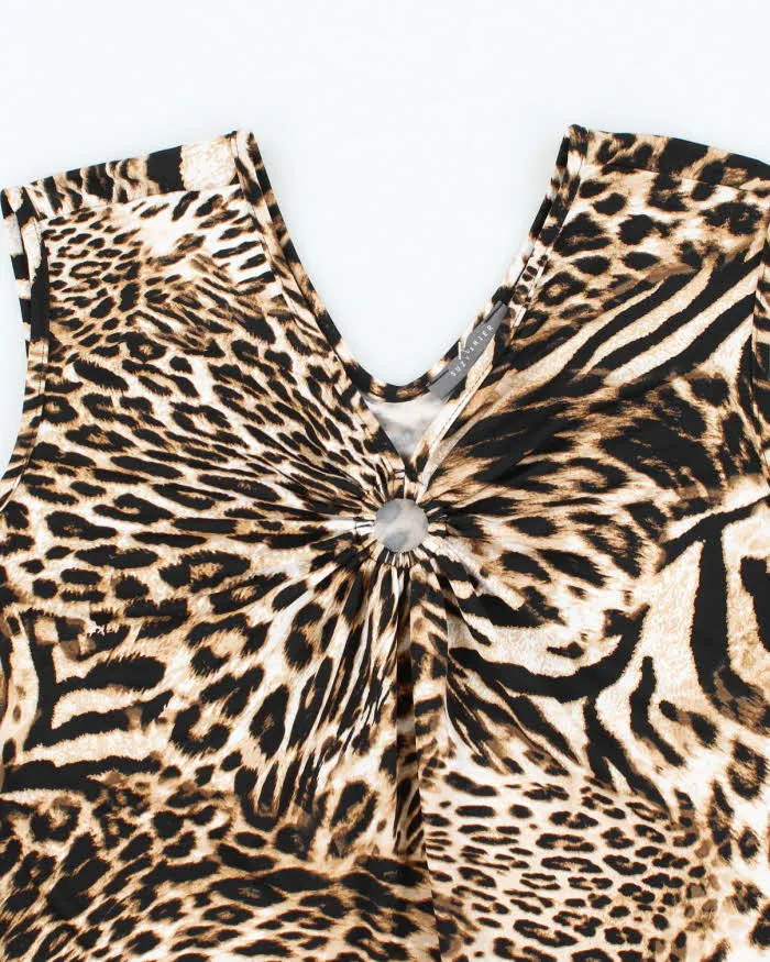 Vintage Y2k 00s Suzy O Ring Leopard Print Top - L sold by Rokit product image thumbnail 3