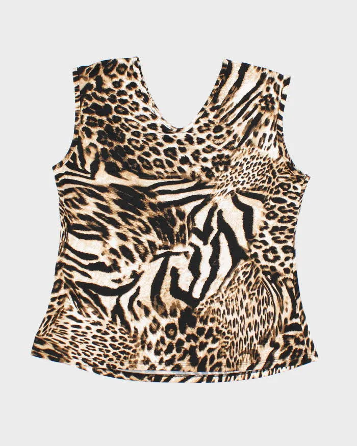 Vintage Y2k 00s Suzy O Ring Leopard Print Top - L sold by Rokit product image thumbnail 2