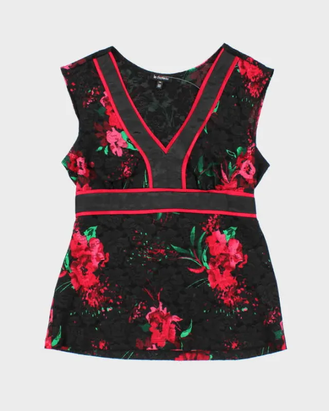 Vintage Y2k 00s Le Chateau Lace Top - M sold by Rokit