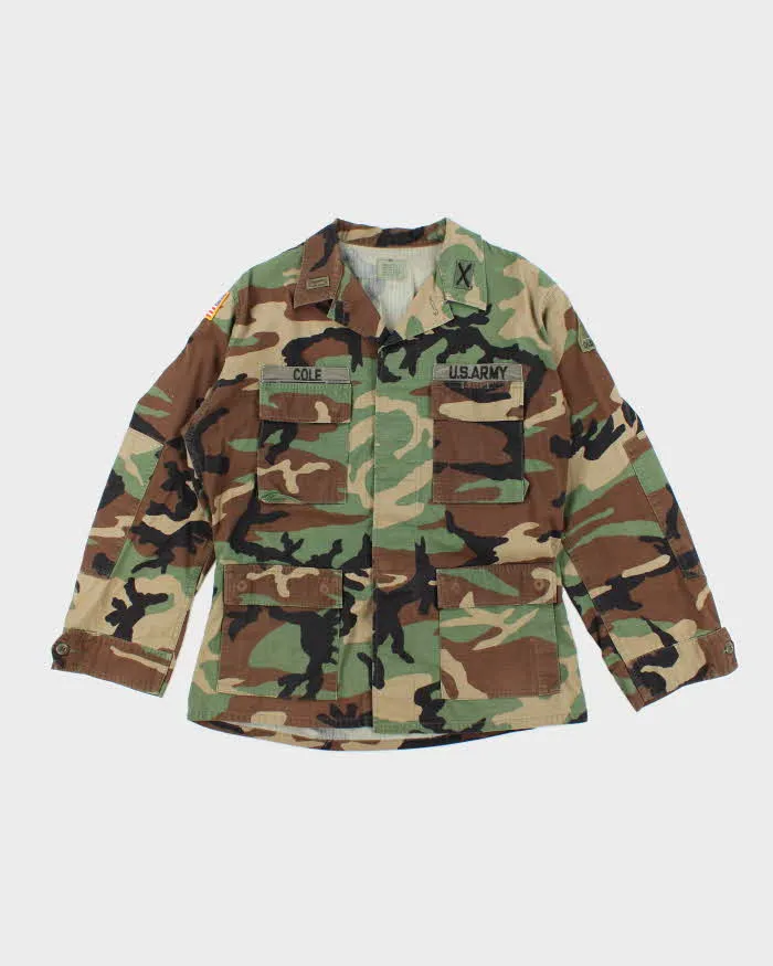90s Vintage US Army Woodland BDU Jacket - Large sold by Rokit