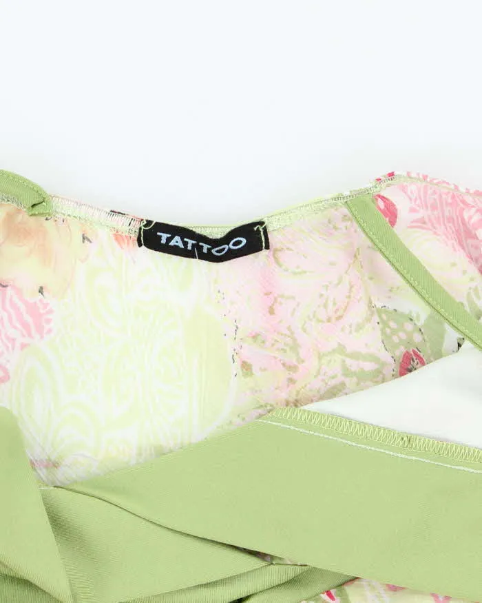 Vintage Y2k 00s Tattoo Mesh Handkerchief Hem Cami - XS sold by Rokit product image thumbnail 5