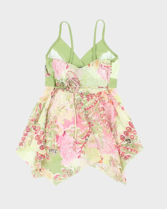 Vintage Y2k 00s Tattoo Mesh Handkerchief Hem Cami - XS sold by Rokit product image thumbnail 3