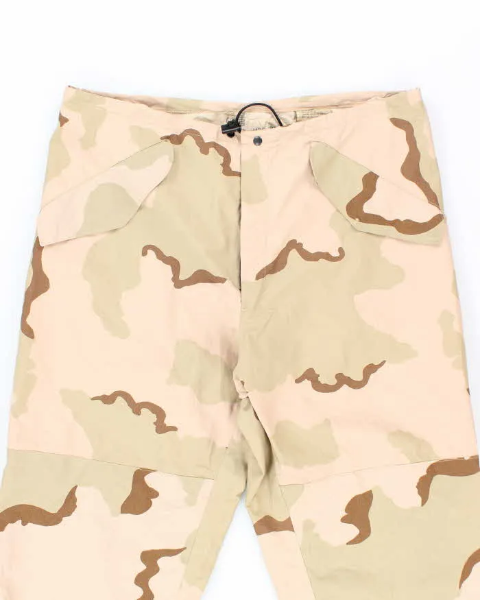 00s Vintage US army ECWCS Desert Camo Gore-Tex Trousers - 40x30 sold by Rokit product image thumbnail 3