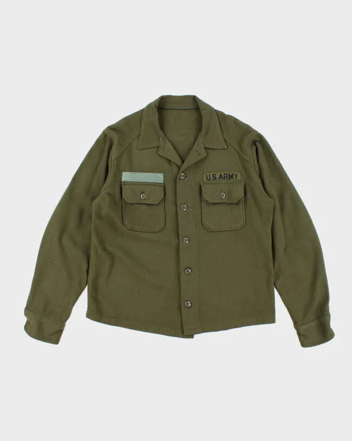 60s Vintage US Army Wool Field Shirt - Large sold by Rokit