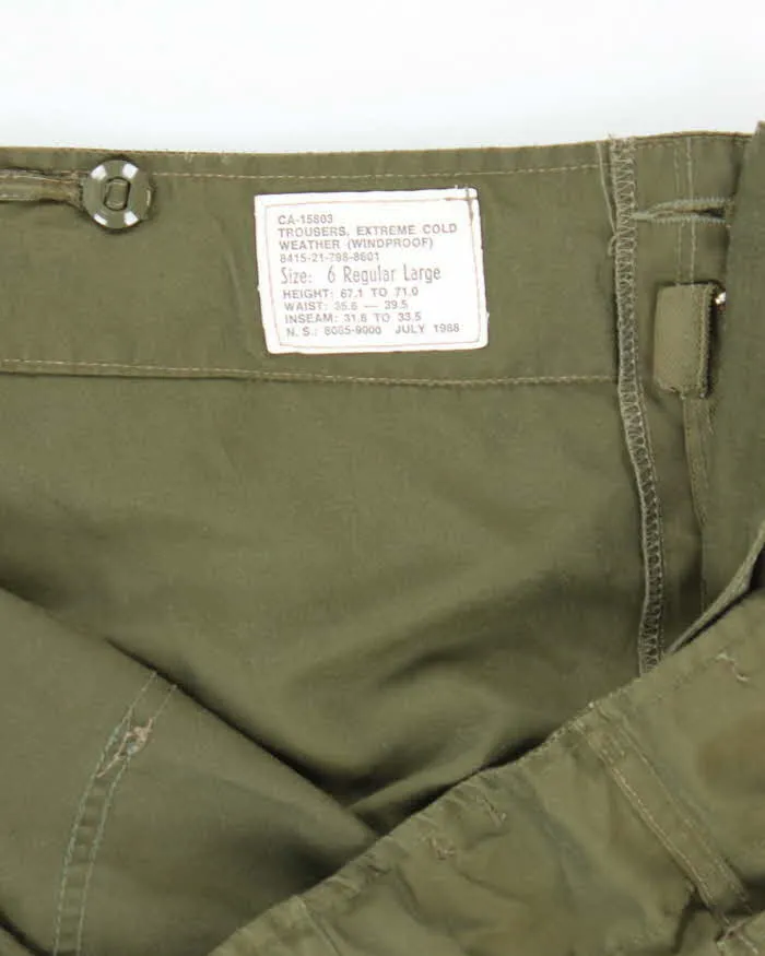 80s Vintage Canadian Army Cold Weather Trousers Shell - 41x30 sold by Rokit product image thumbnail 5