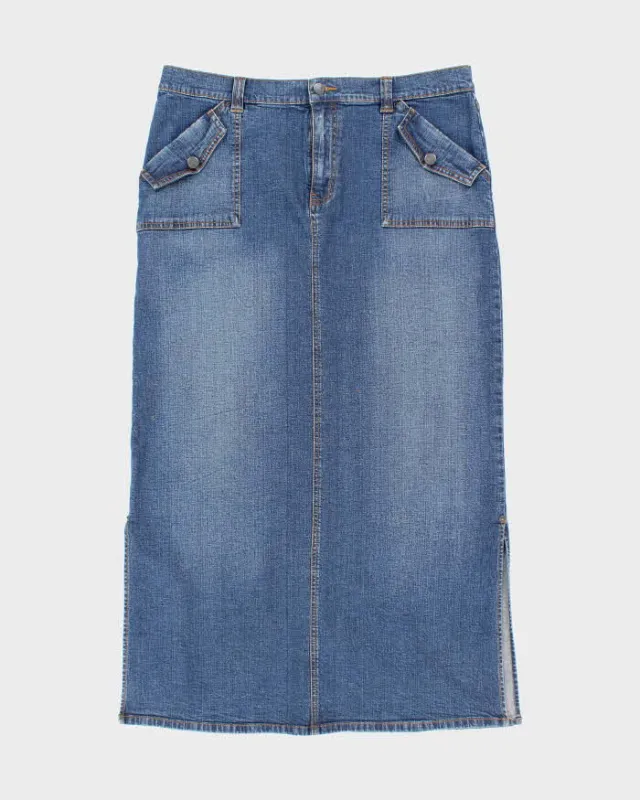 Vintage Y2k 00s Nautica Denim Skirt - L sold by Rokit