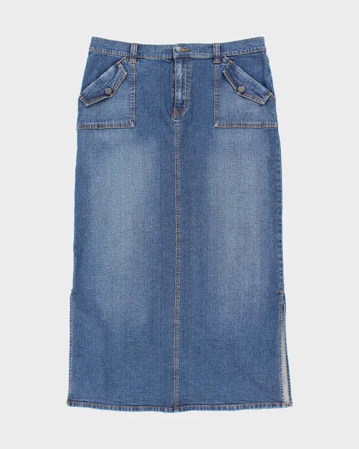 Vintage Y2k 00s Nautica Denim Skirt - L sold by Rokit