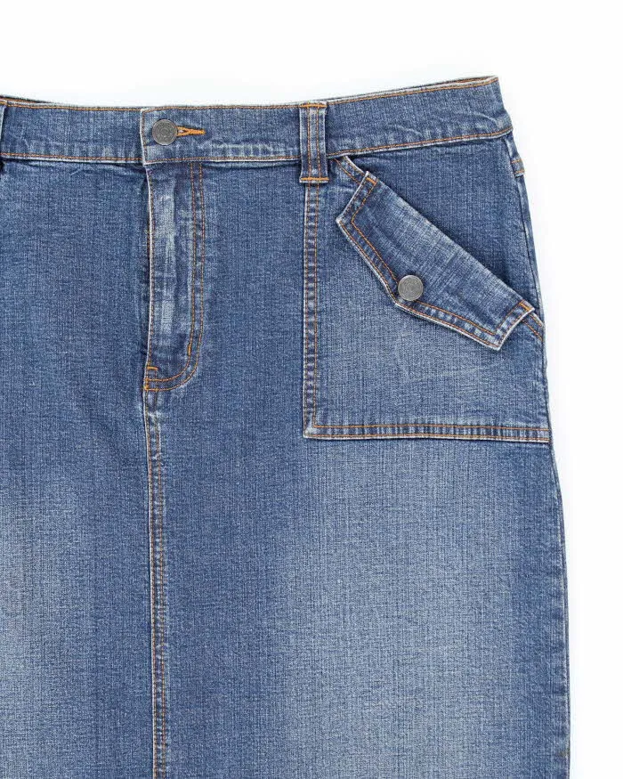 Vintage Y2k 00s Nautica Denim Skirt - L sold by Rokit product image thumbnail 3