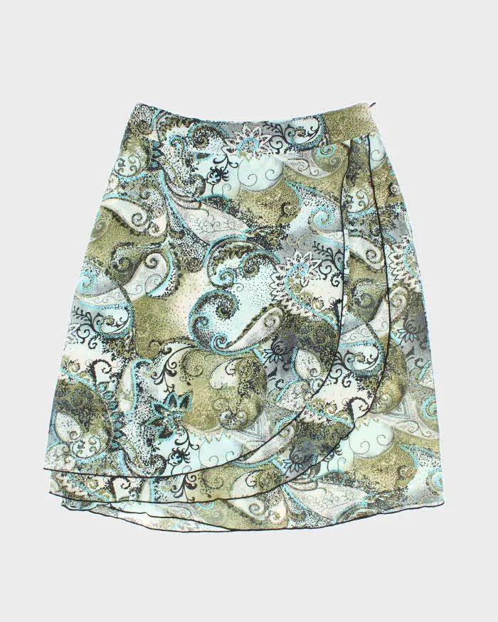 Vintage Y2k 00s Cleo Paisley Pattern Skirt - XS sold by Rokit