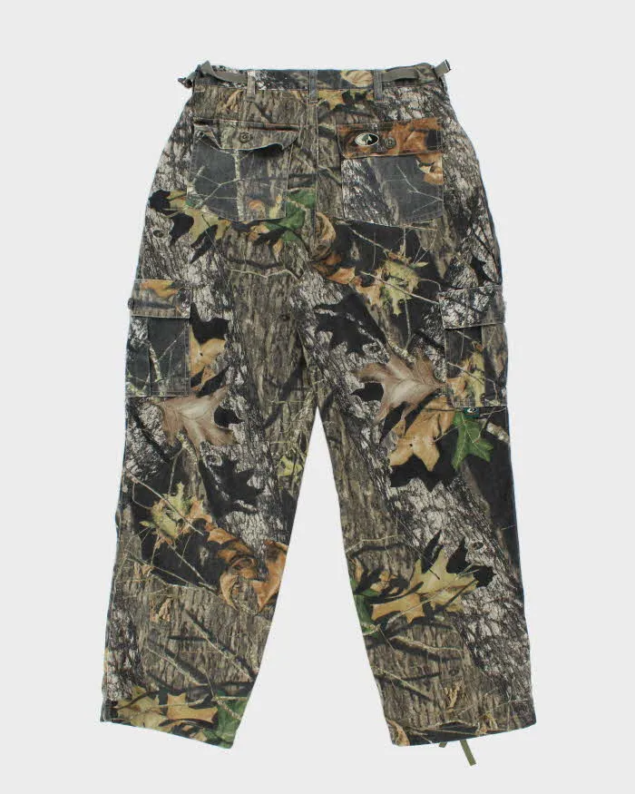 Vintage Y2K Mossy Oak Camouflage Wide Leg Cargo Trousers - W31 L30 sold by Rokit product image thumbnail 2