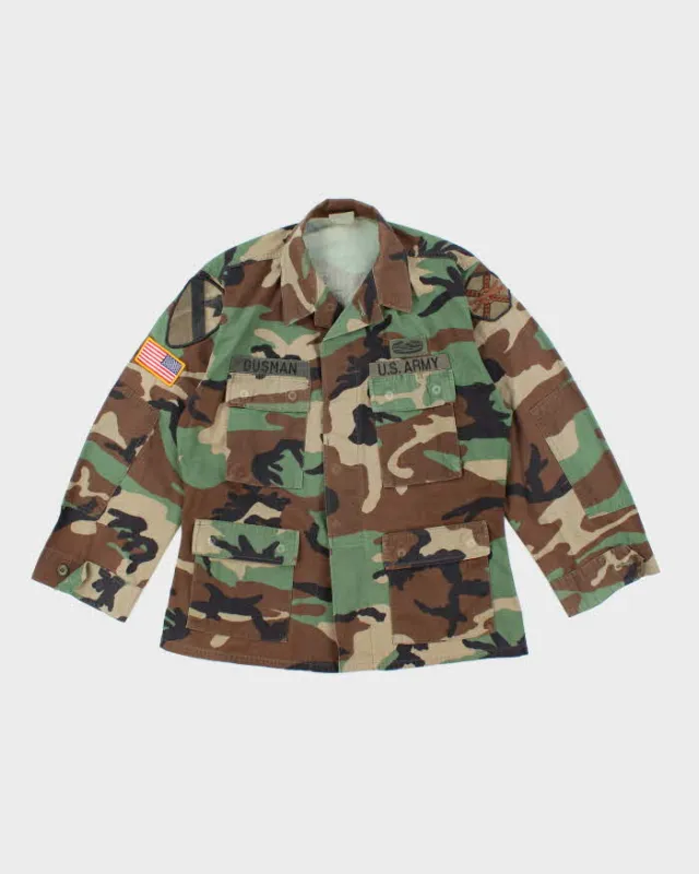 90s Vintage US Army Woodland BDU Jacket - Large sold by Rokit