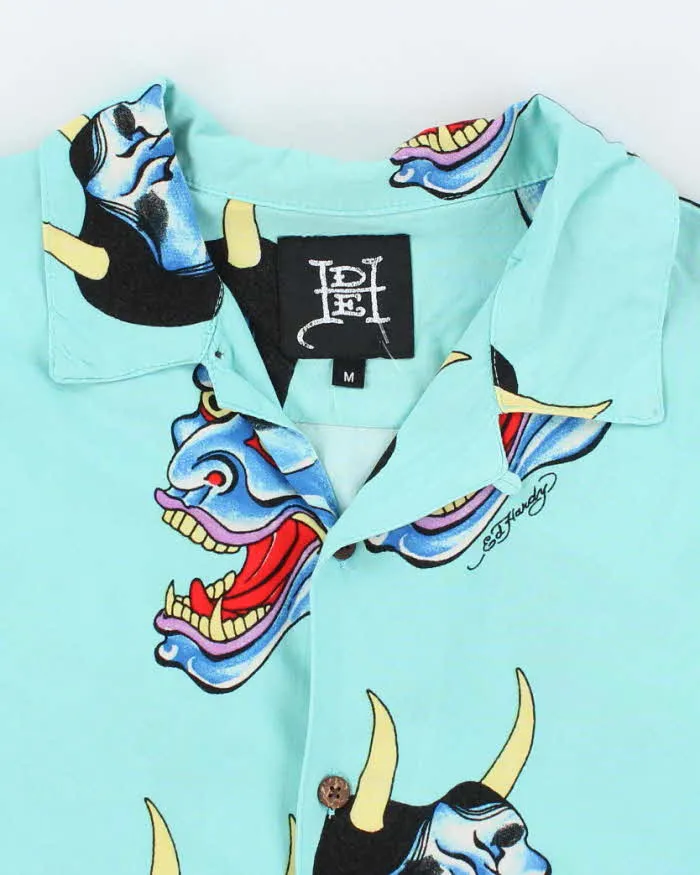 Vintage Y2K Ed Hardy All Over Print Lightweight Hawaiian Shirt - M sold by Rokit product image thumbnail 5