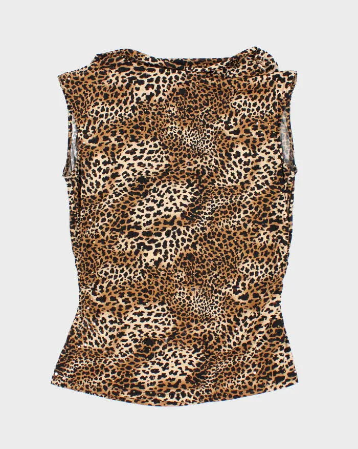 Vintage Y2k 00s Style & Co Leopard Print Top - M sold by Rokit product image thumbnail 2