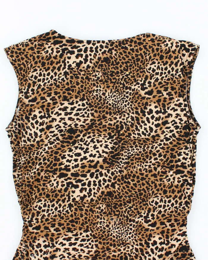 Vintage Y2k 00s Style & Co Leopard Print Top - M sold by Rokit product image thumbnail 4