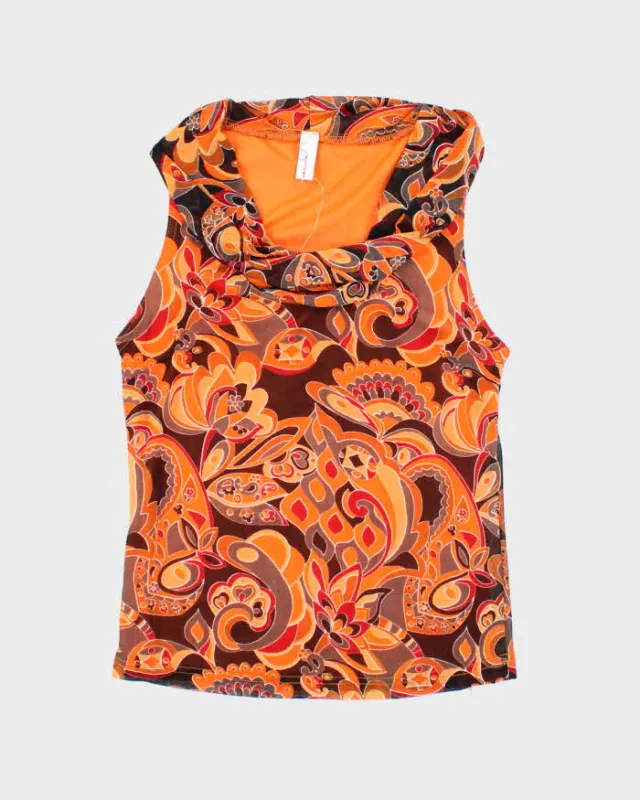 Vintage Y2k 00s Suzy Cowl Neck Top - S sold by Rokit