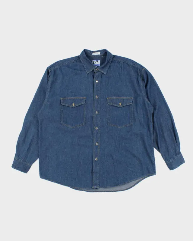 Vintage Todays News Lightweight Oversized Denim Shirt - XL sold by Rokit
