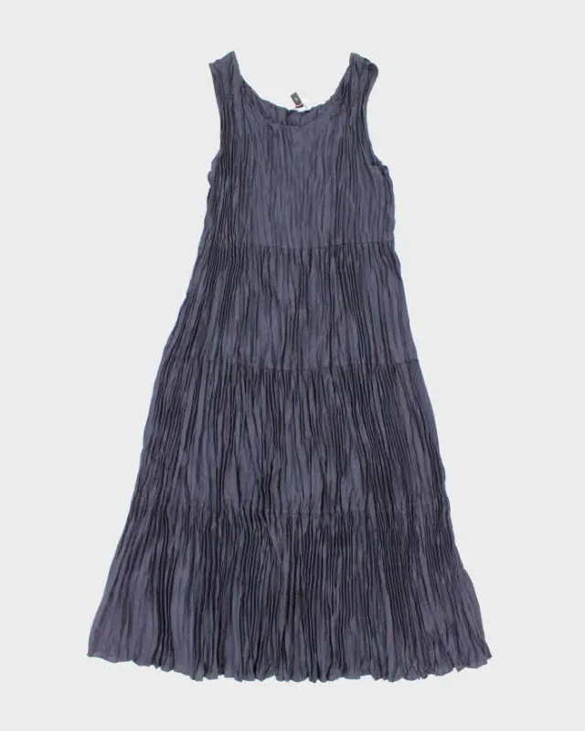 Deadstock Eileen Fisher Silk Plisse Crinkle Dress - M sold by Rokit
