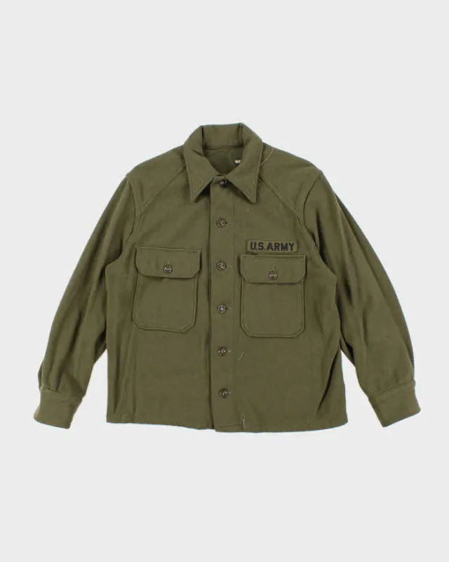 50s Vintage US Army Wool Field Shirt - Large sold by Rokit
