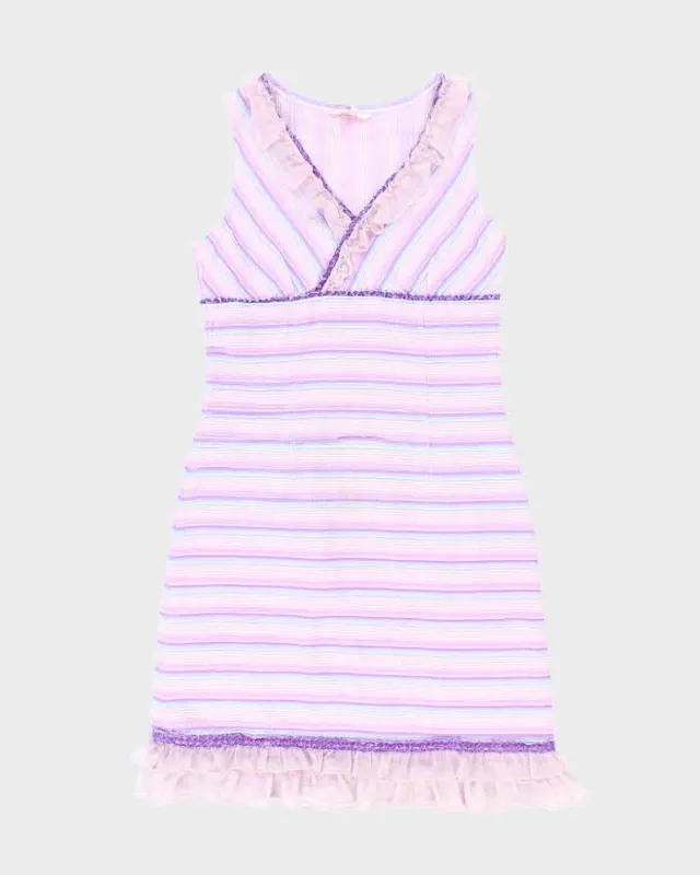 Vintage Y2k 00s Any-all Stripe Dress - S sold by Rokit