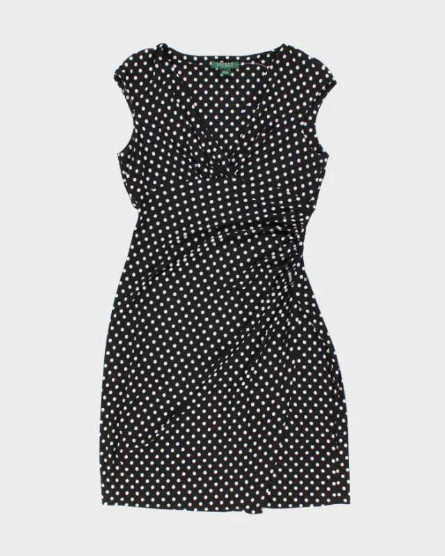 Vintage 00s Ralph Lauren Polka Dot Dress - M sold by Rokit