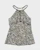 Vintage Y2k 00s Michael Kors Zebra Print Top - S sold by Rokit