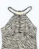 Vintage Y2k 00s Michael Kors Zebra Print Top - S sold by Rokit