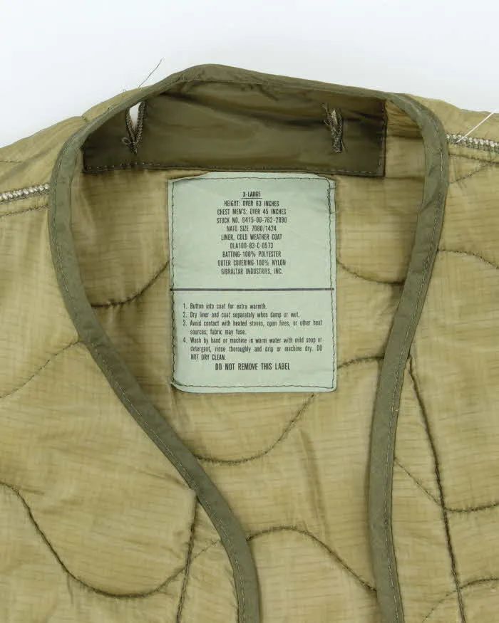 80s Vintage US Army M65 Jacket Liner - XX-Large sold by Rokit product image thumbnail 5