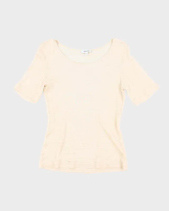 Vintage Bally Sheer Top - M sold by Rokit
