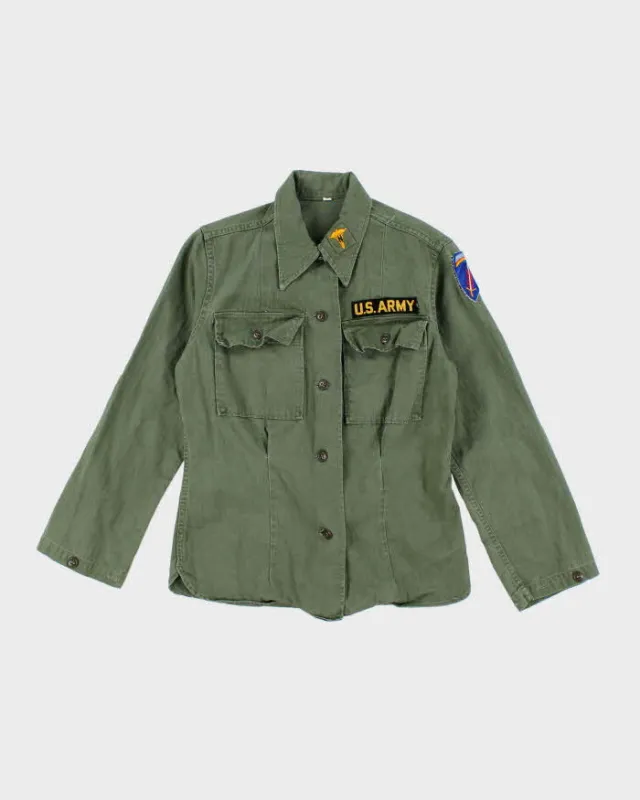 50s Vintage US Army Women's HBT Shirt - Small sold by Rokit